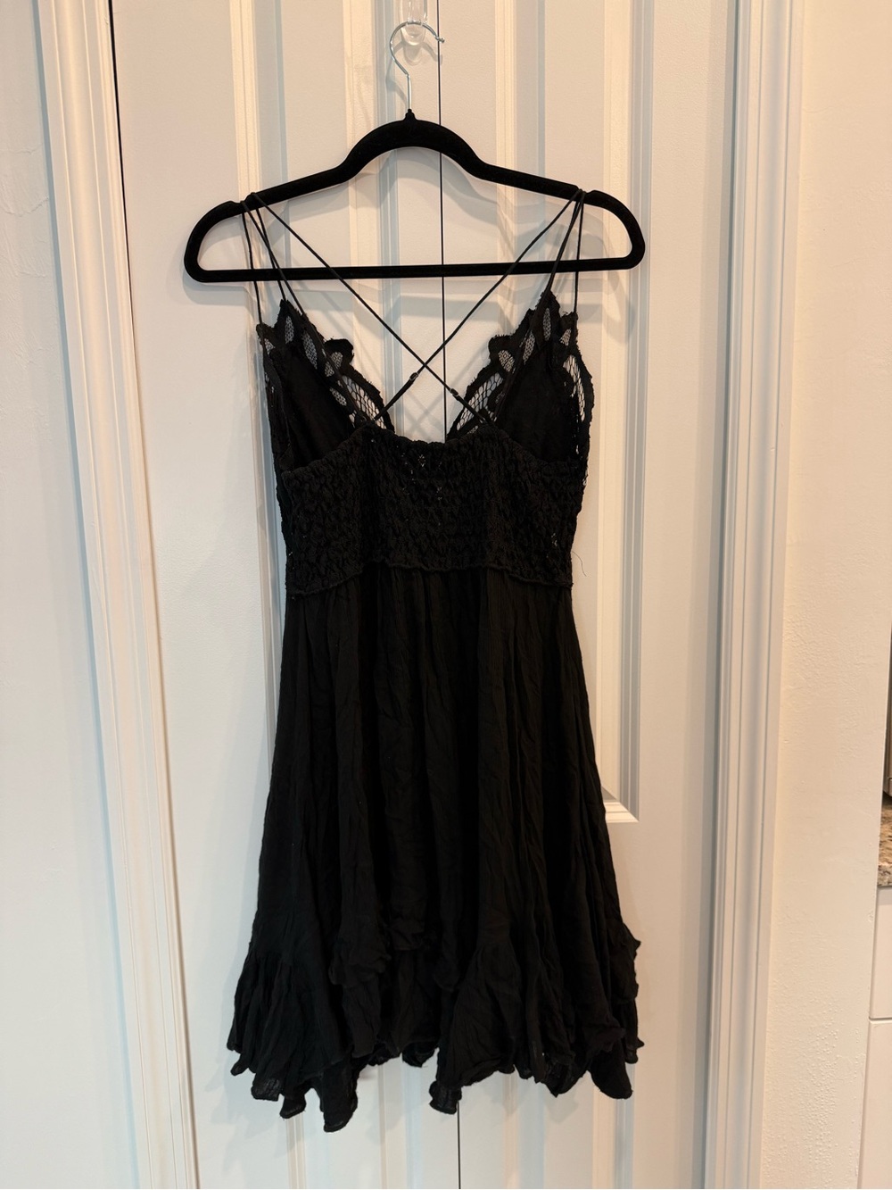 Free People Adella Slip Black Lace Dress - Picture 7 of 7